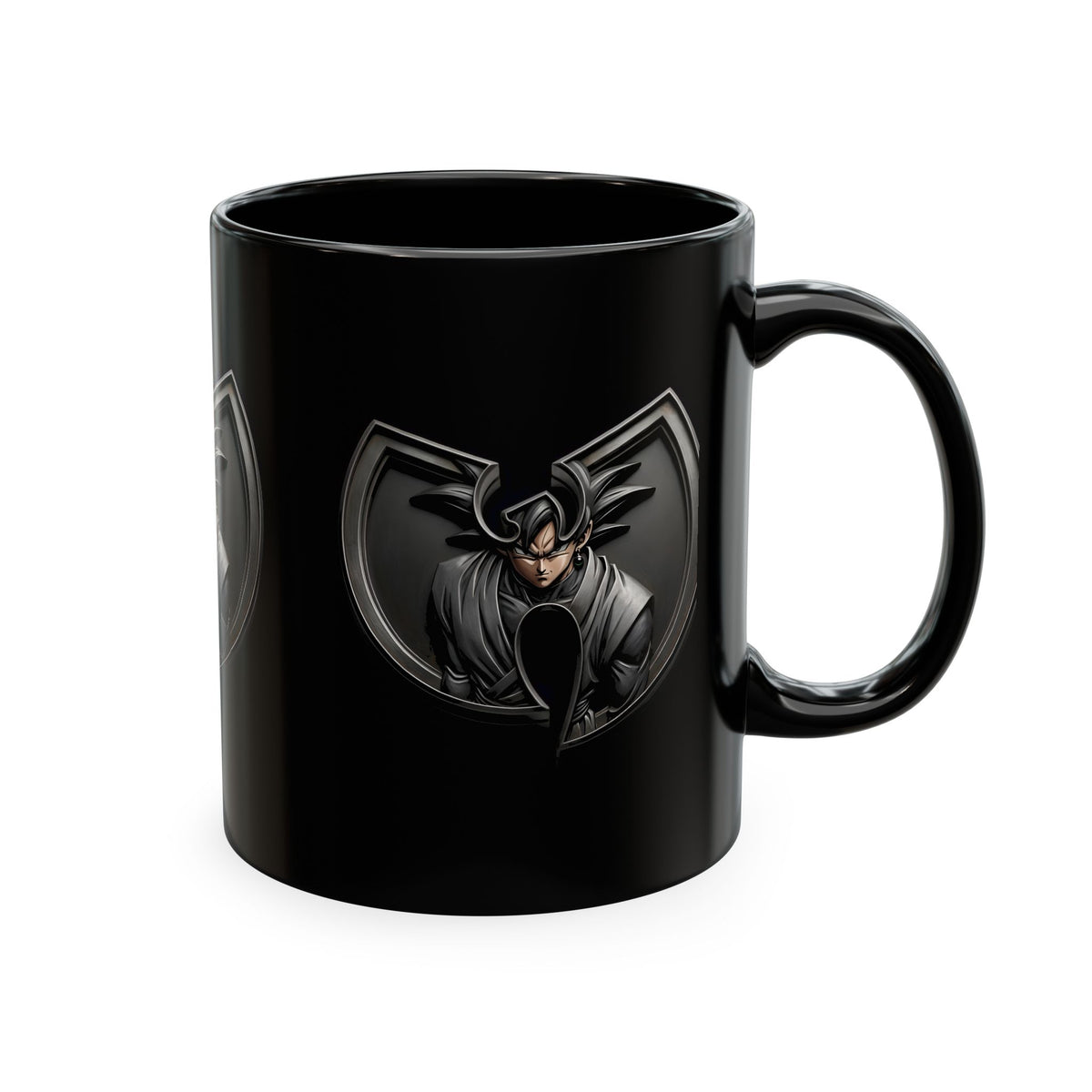 wu tang x Goku Black Ceramic Mug — Norse Warrior Coffee Cup