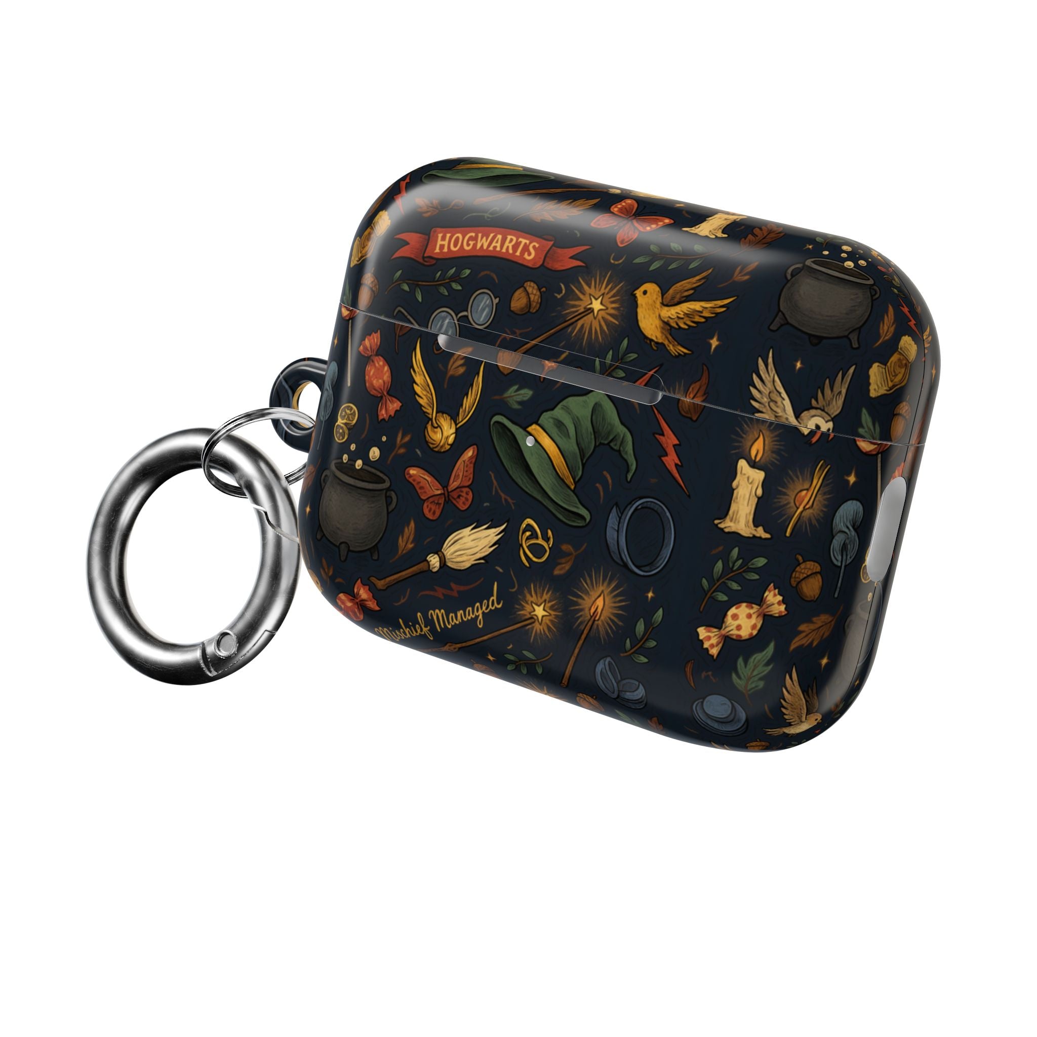Hogwarts Magical Icons AirPod Case | Witch Hat Cauldron Wand Pattern