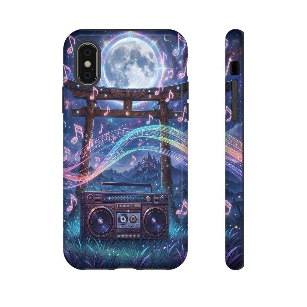 Moonlit Boombox Tough Case | Magical Music Night Phone Case