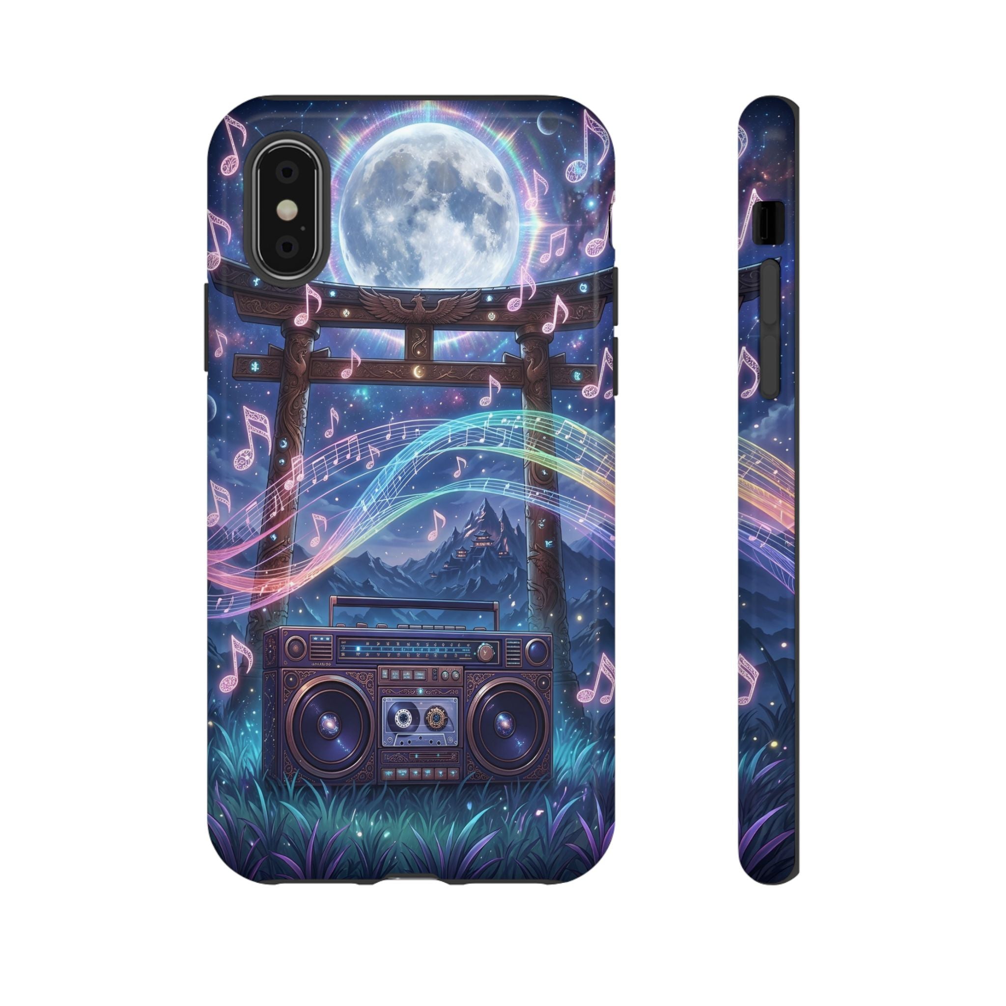 Moonlit Boombox Tough Case | Magical Music Night Phone Case