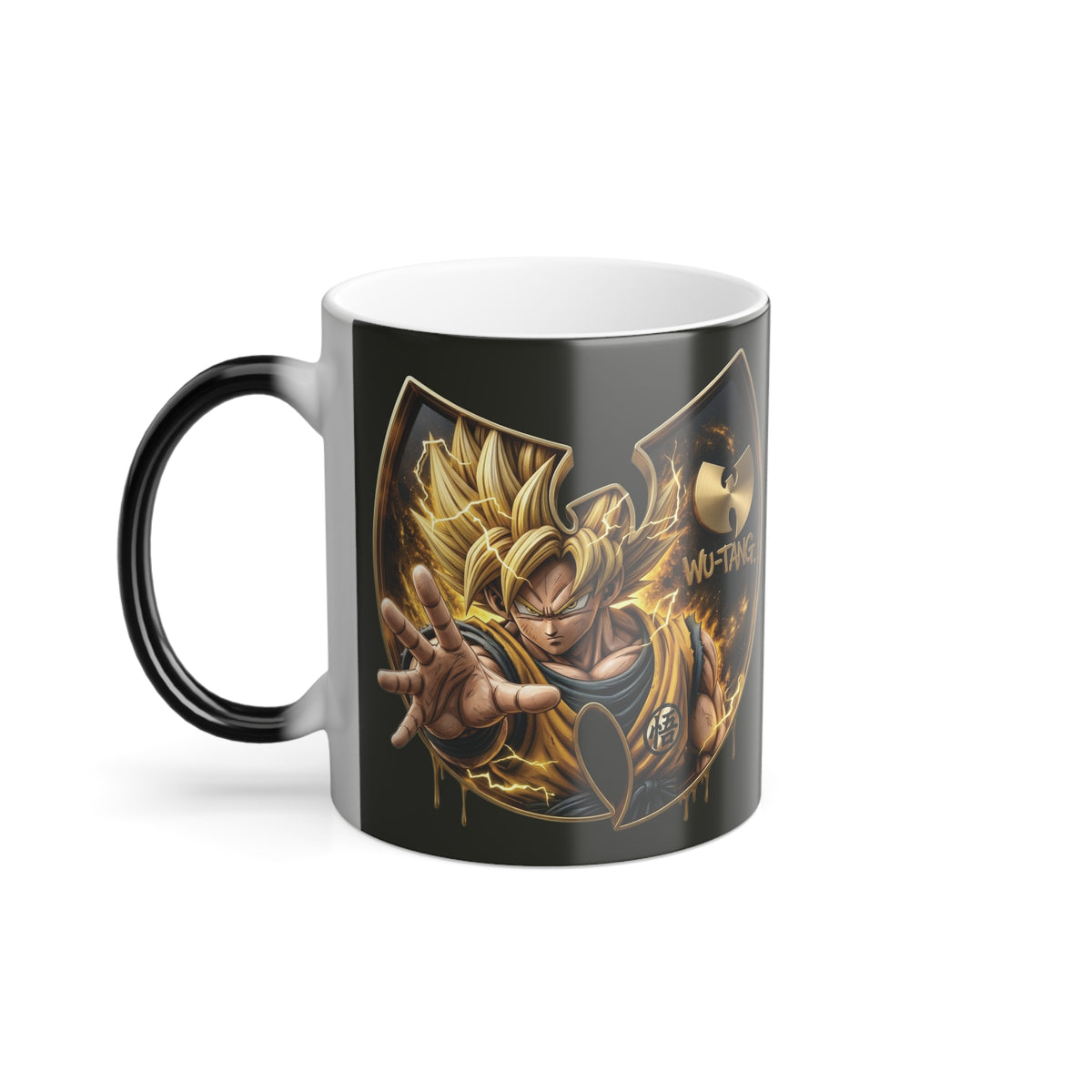 wutang x super saiyan goku Color Morphing Mug —  Emblem (11 oz)