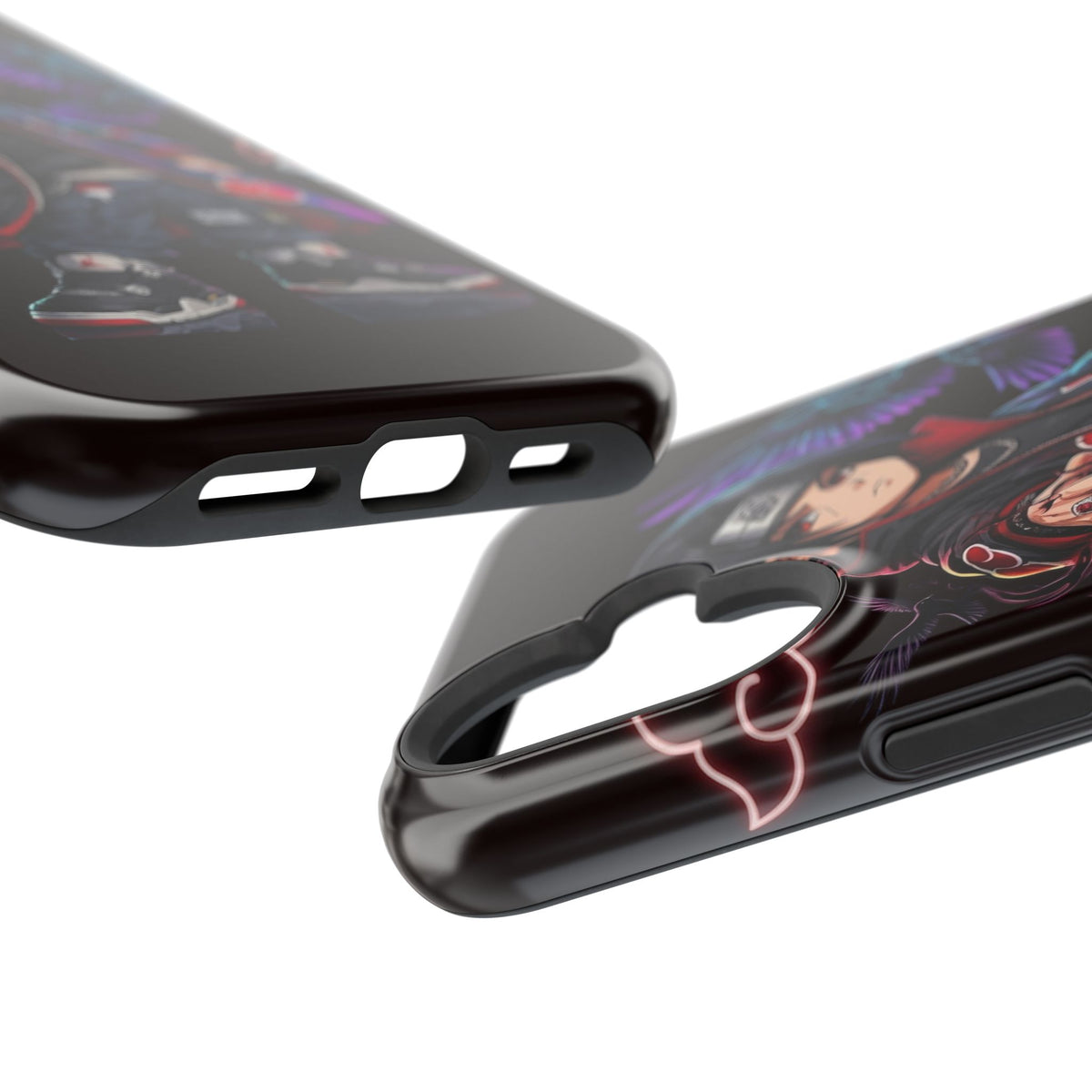 Anime Itachi-Inspired Magnetic Impact Phone Case — Akatsuki Style