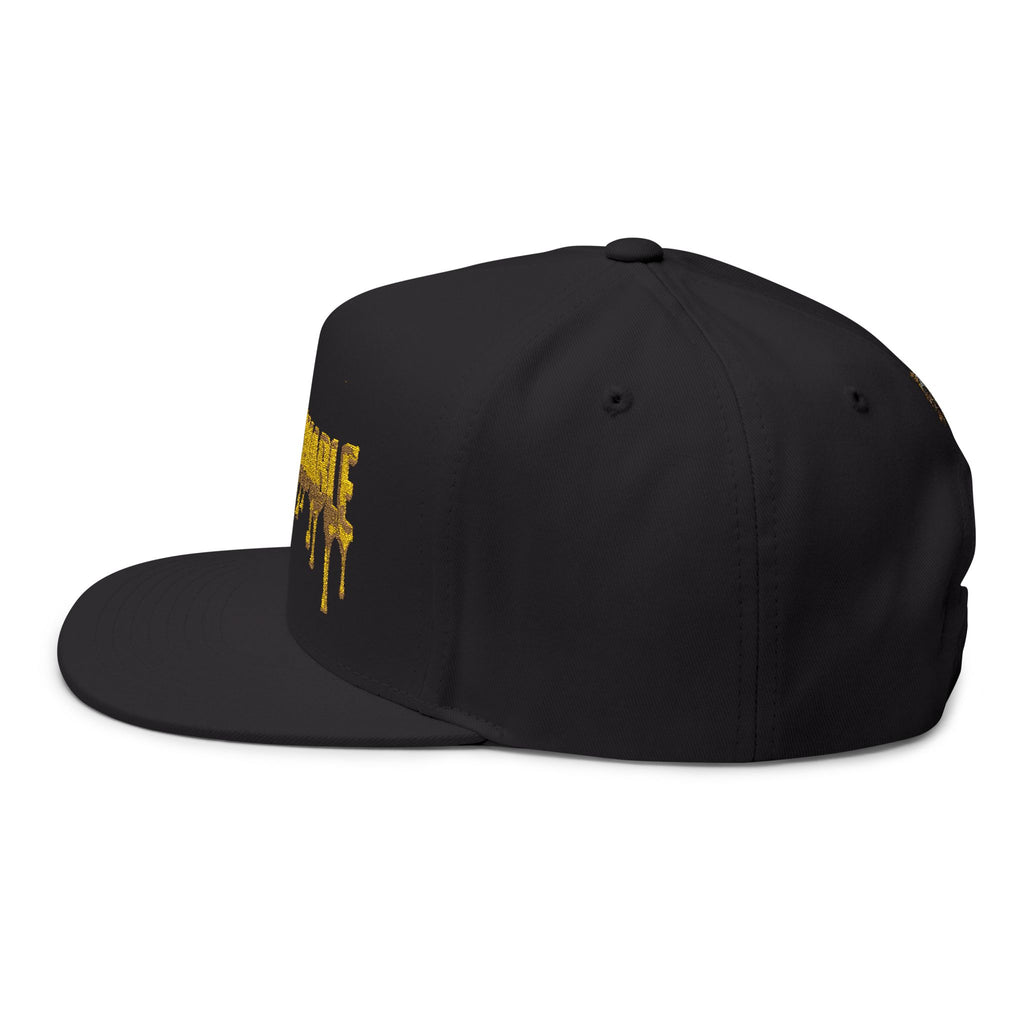 Untouchable gold drip Embroidered Cap | Flat Bill Hat