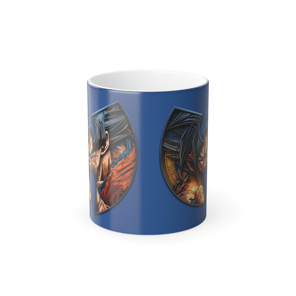 Color Goku wu tang style Morphing Mug — Anime Warrior Heat-Change 11oz