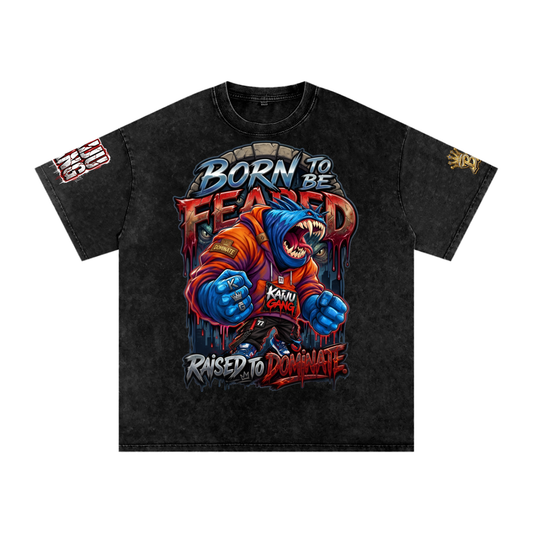 Born to Be Feared Kaiju Gang Graphic Tee | Anime Streetwear Monster T-Shirt | Urban Hip-Hop Fashion