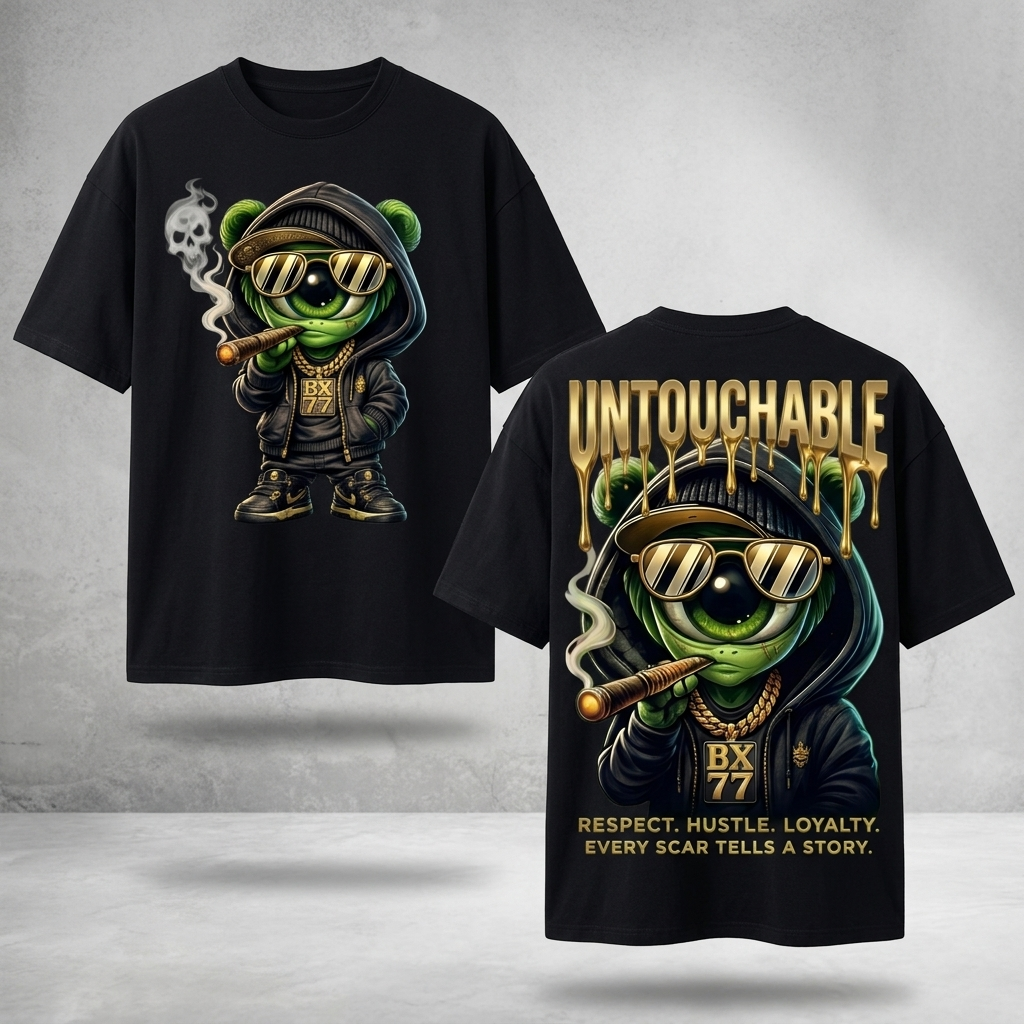 Untouchable Alien Streetwear T-Shirt | BX77 Urban Graphic Tee | Respec